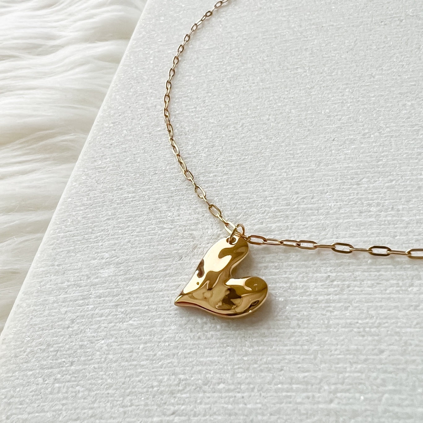 Hammered Heart Necklace - LAST CHANCE!