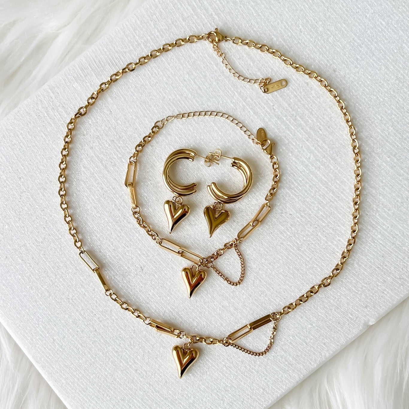Chained Heart Necklace - LAST CHANCE!
