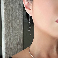 Jolie Bezel Drop Earrings - LAST CHANCE!