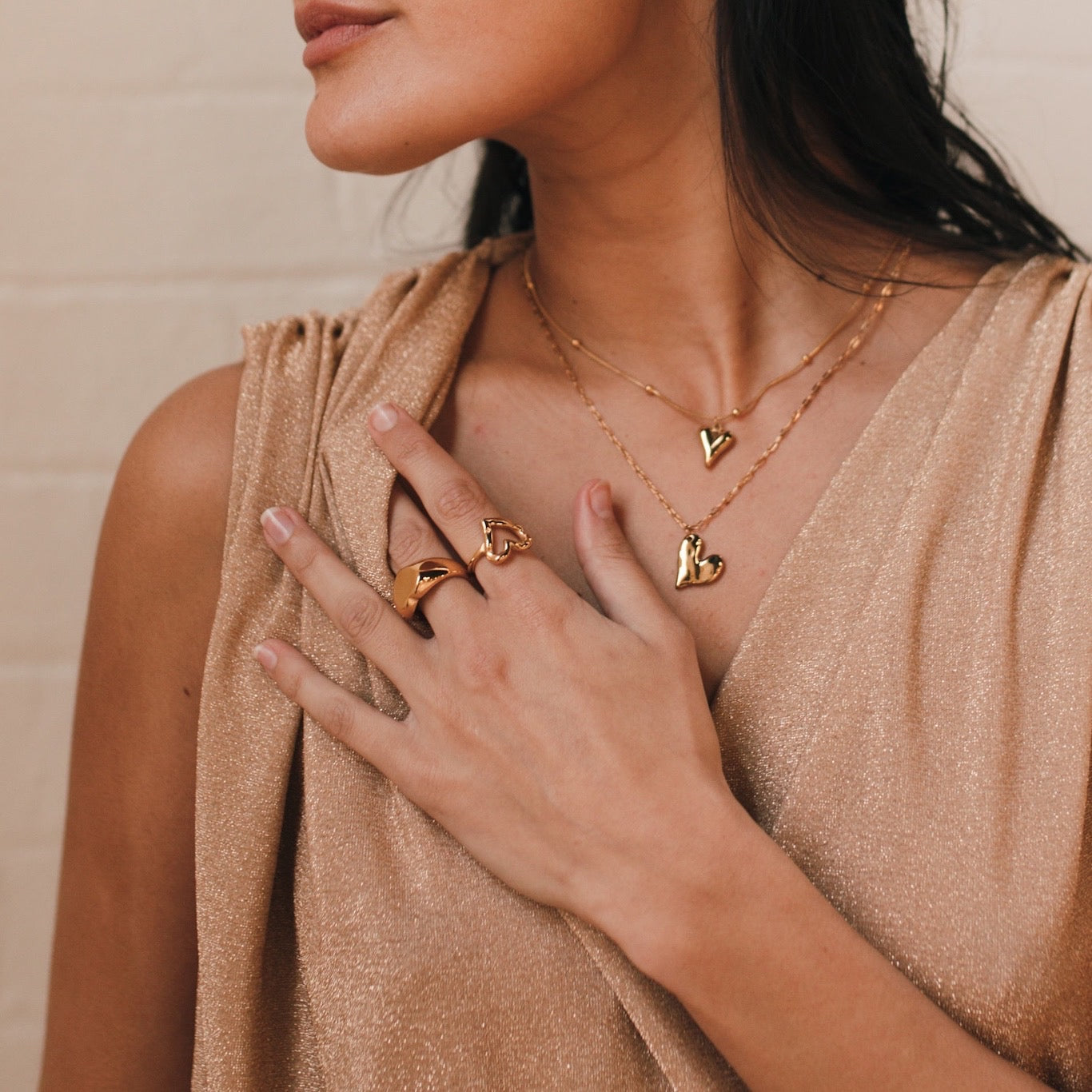 Hammered Heart Ring =- LAST CHANCE!