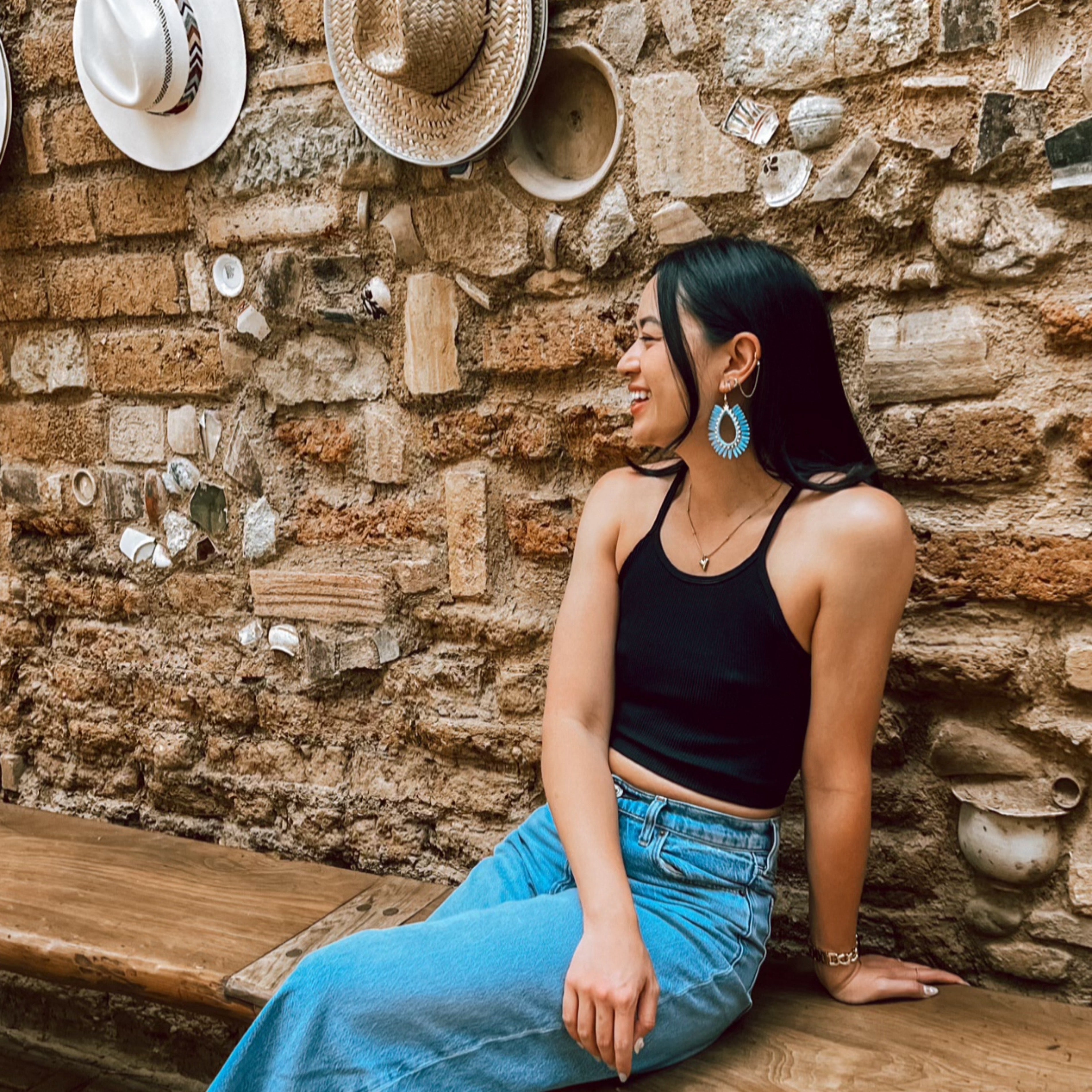 Palmetto Raffia Statement Earrings - 4 COLORS LAST CHANCE!