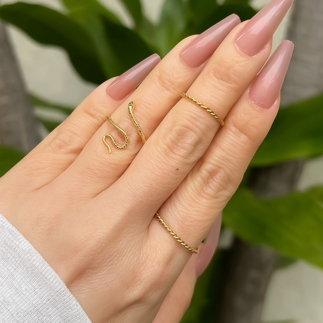 Tessa Twisted Chain Ring