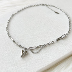 Chained Heart Necklace - LAST CHANCE!