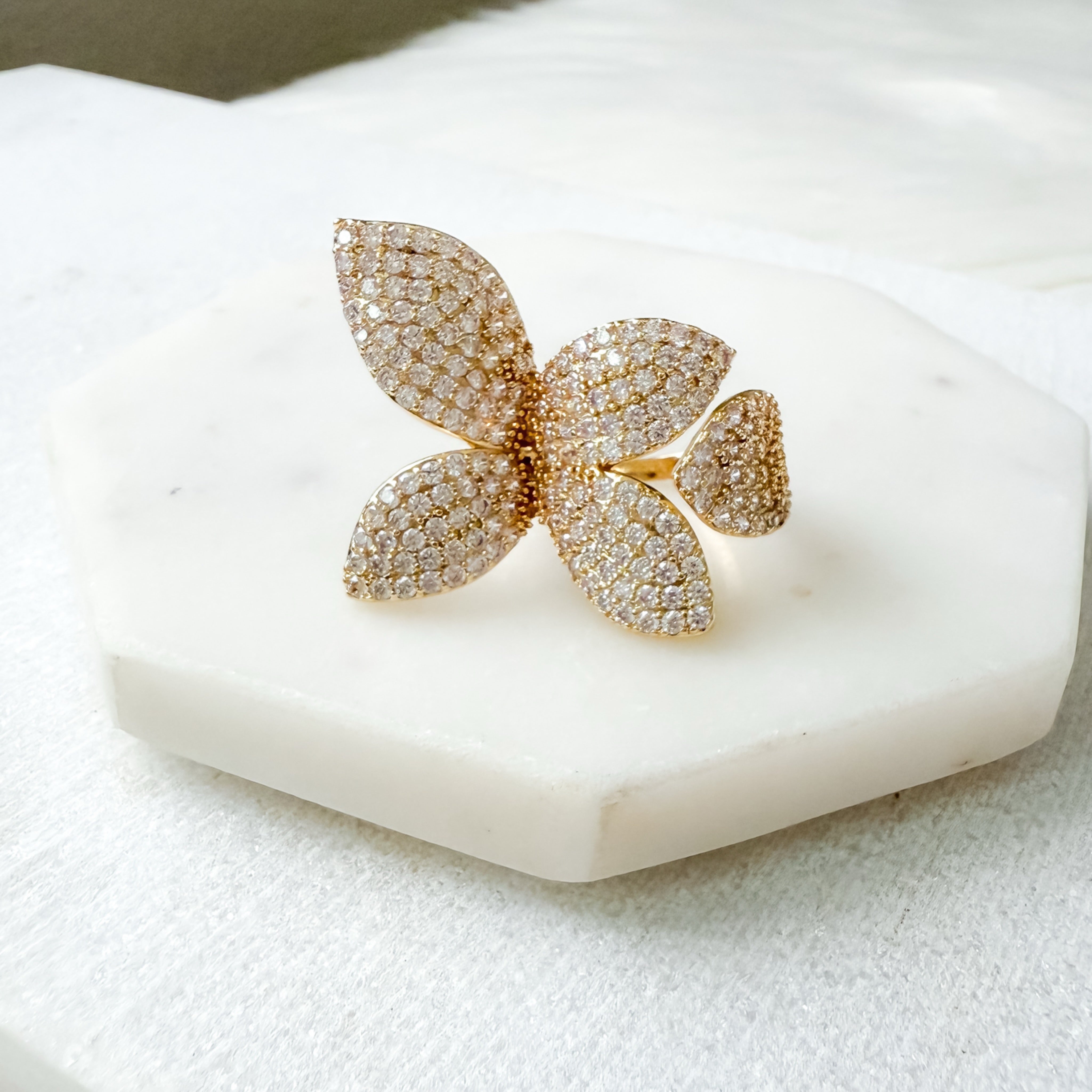 Seraphine Petals Statement Ring