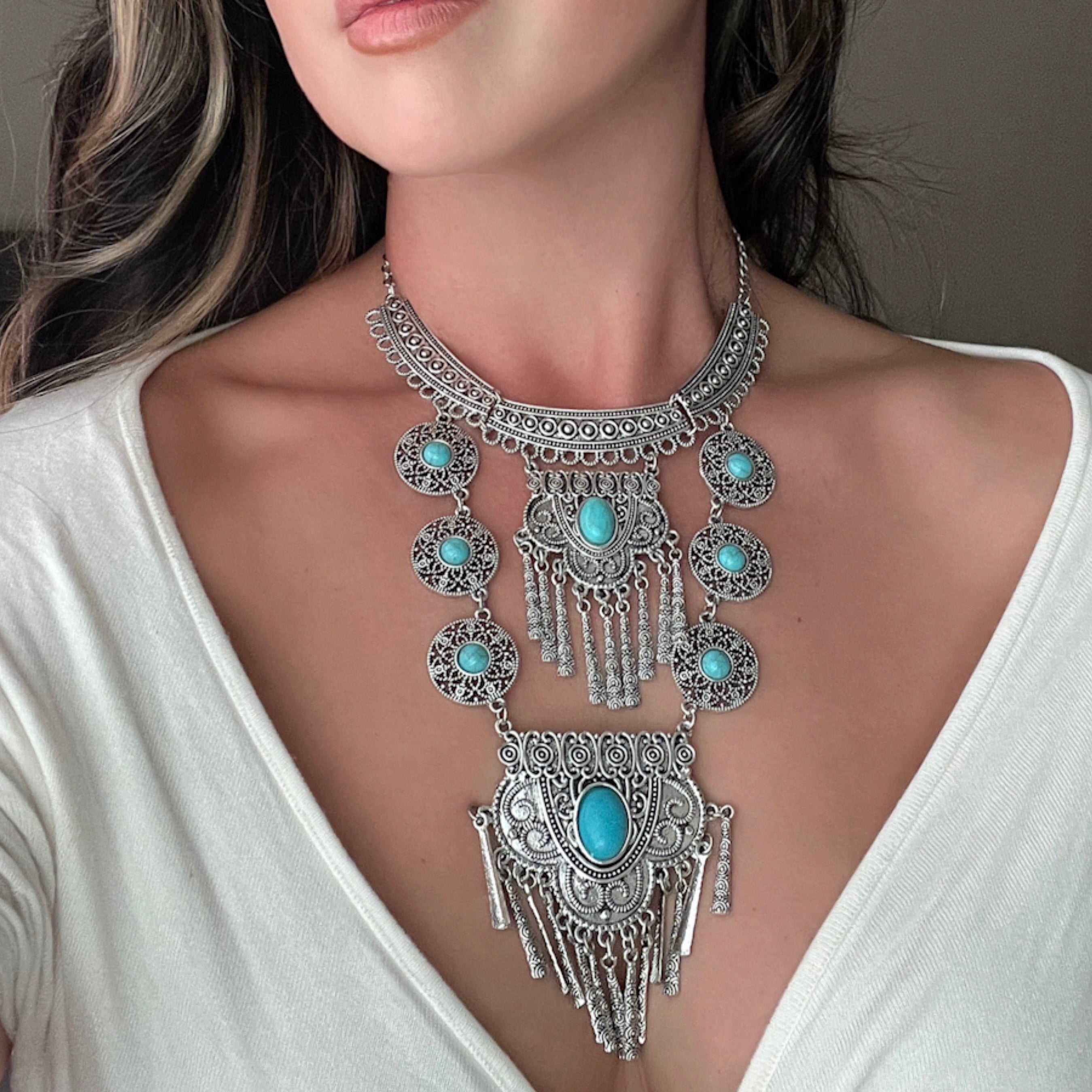 Ara Boho Statement Necklace - 3 Colors!