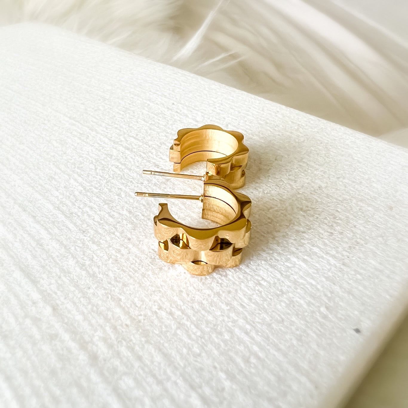 Lucia Watch Link Chain Earrings - LAST CHANCE!