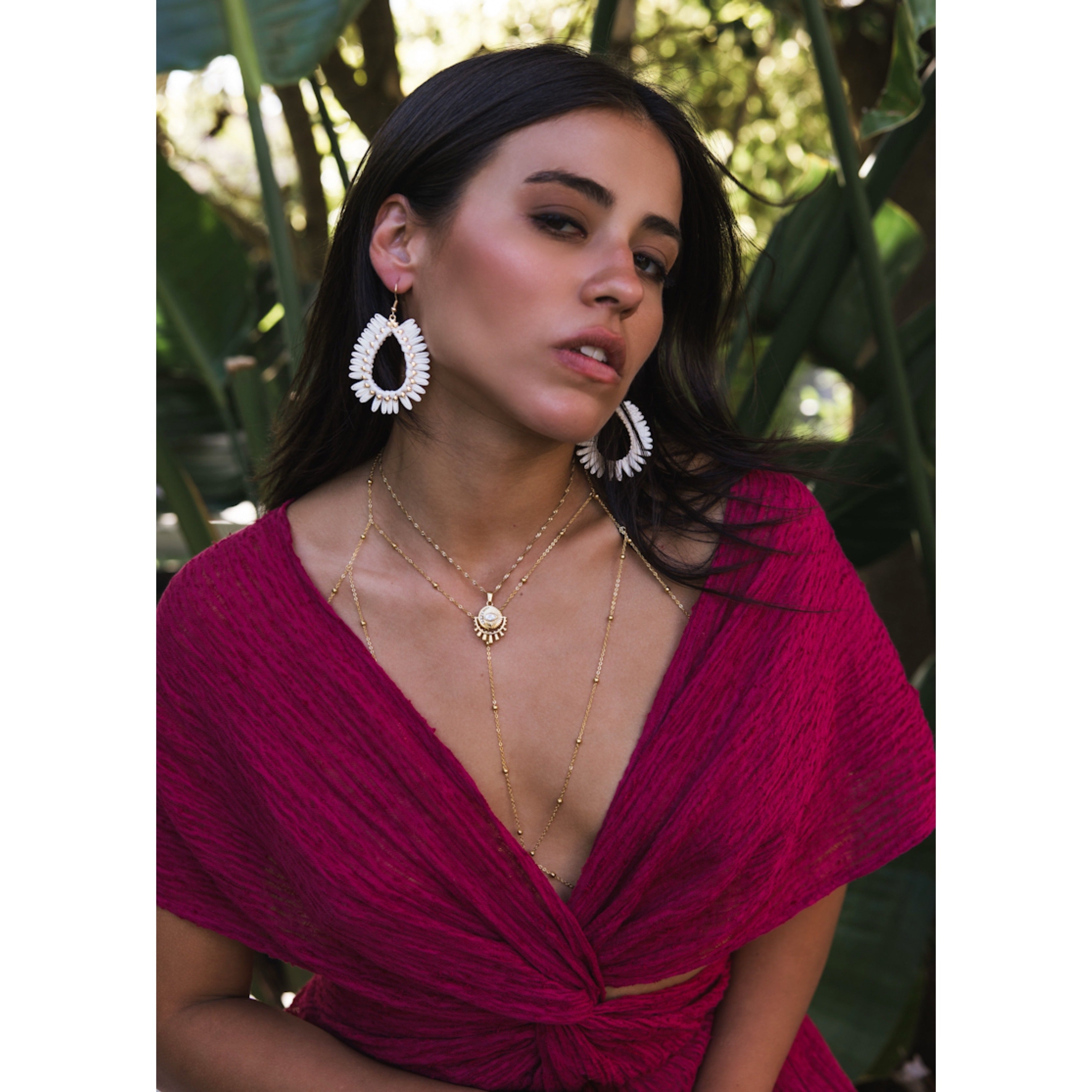 Palmetto Raffia Statement Earrings - 4 COLORS LAST CHANCE!