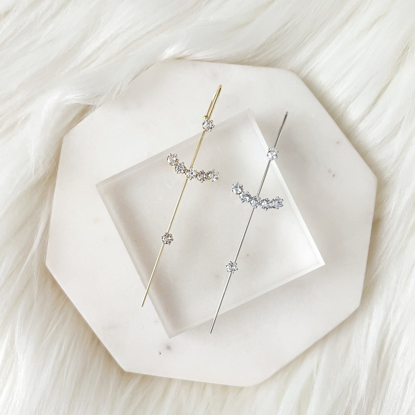 Crystal Bliss Ear Hook / Ear Cuff - LAST CHANCE!