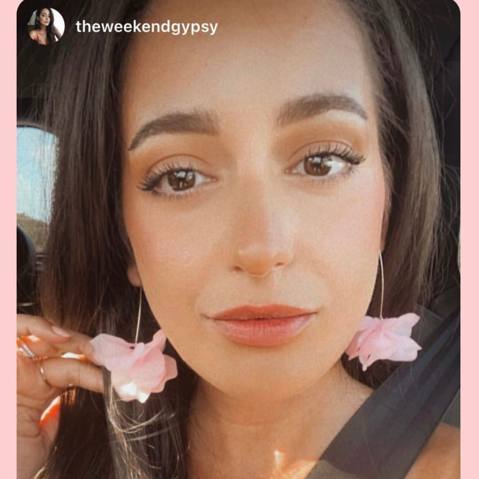 Cyclamen Petal Drop Earrings - 18 COLORS LAST CHANCE!