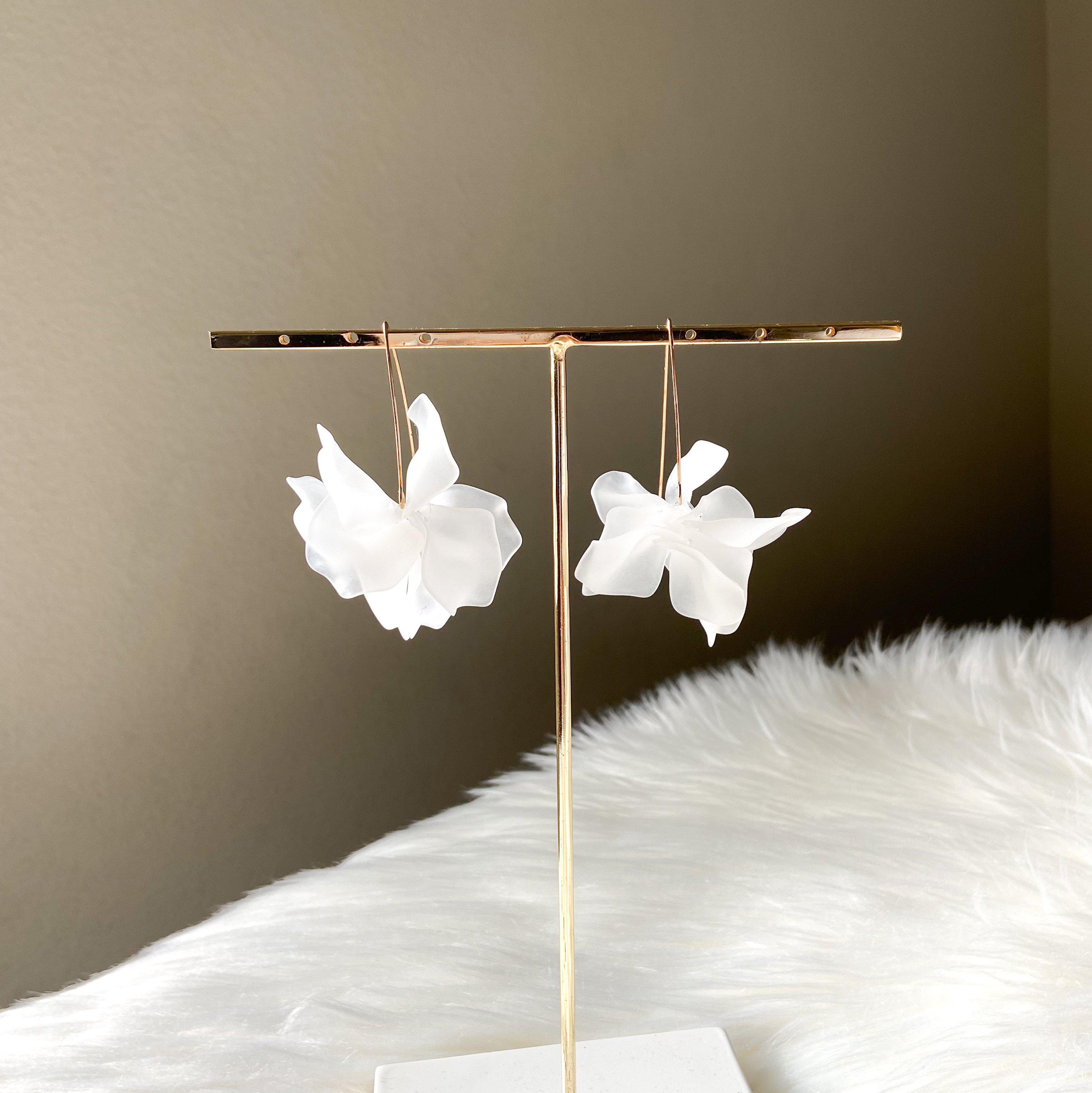 Cyclamen Petal Drop Earrings - 18 COLORS LAST CHANCE!