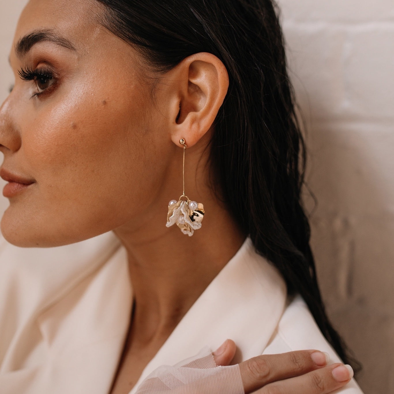 Golden Aurora Petal Drop Earrings - LAST CHANCE!