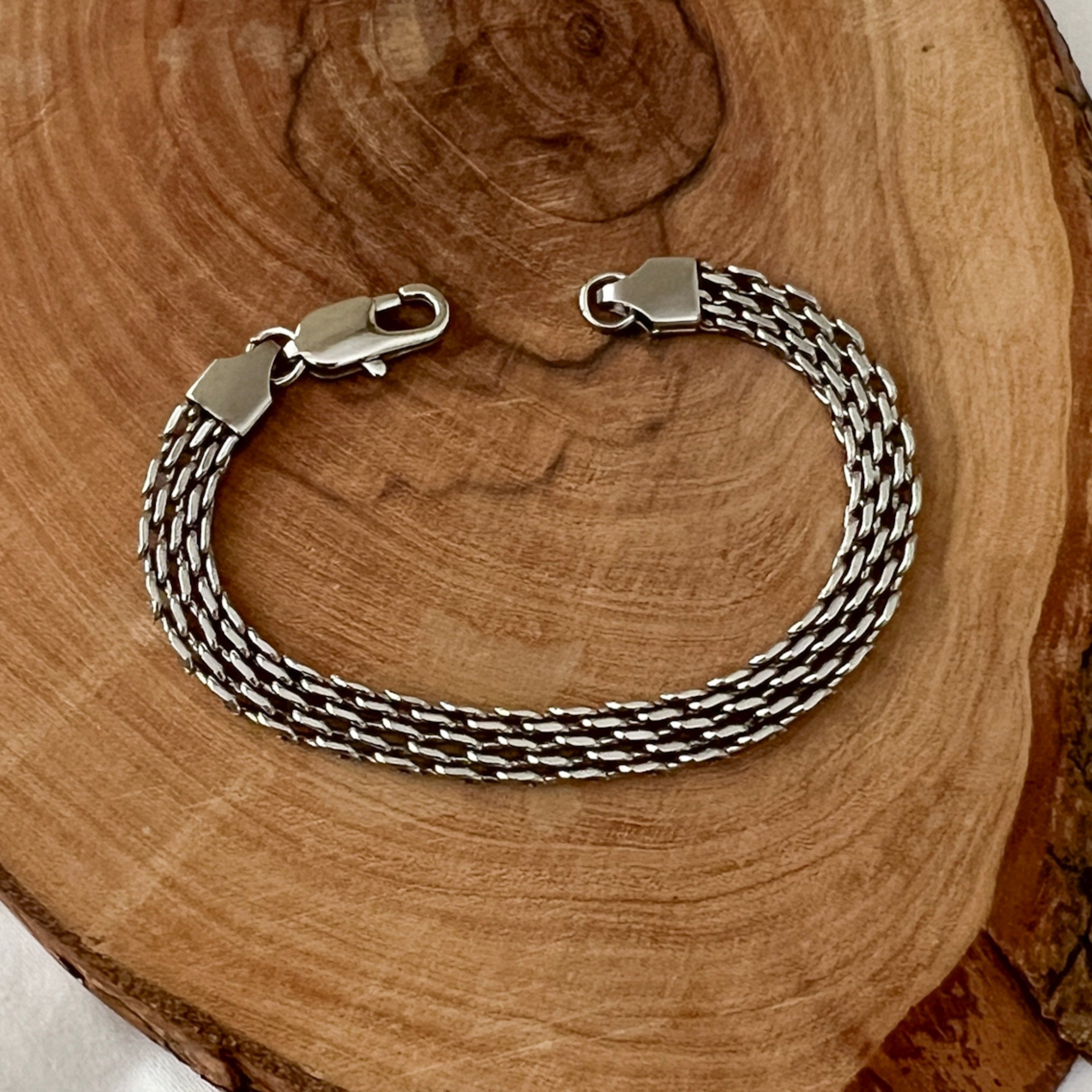 Stacked Stainless Chain Bracelets - 4 Styles