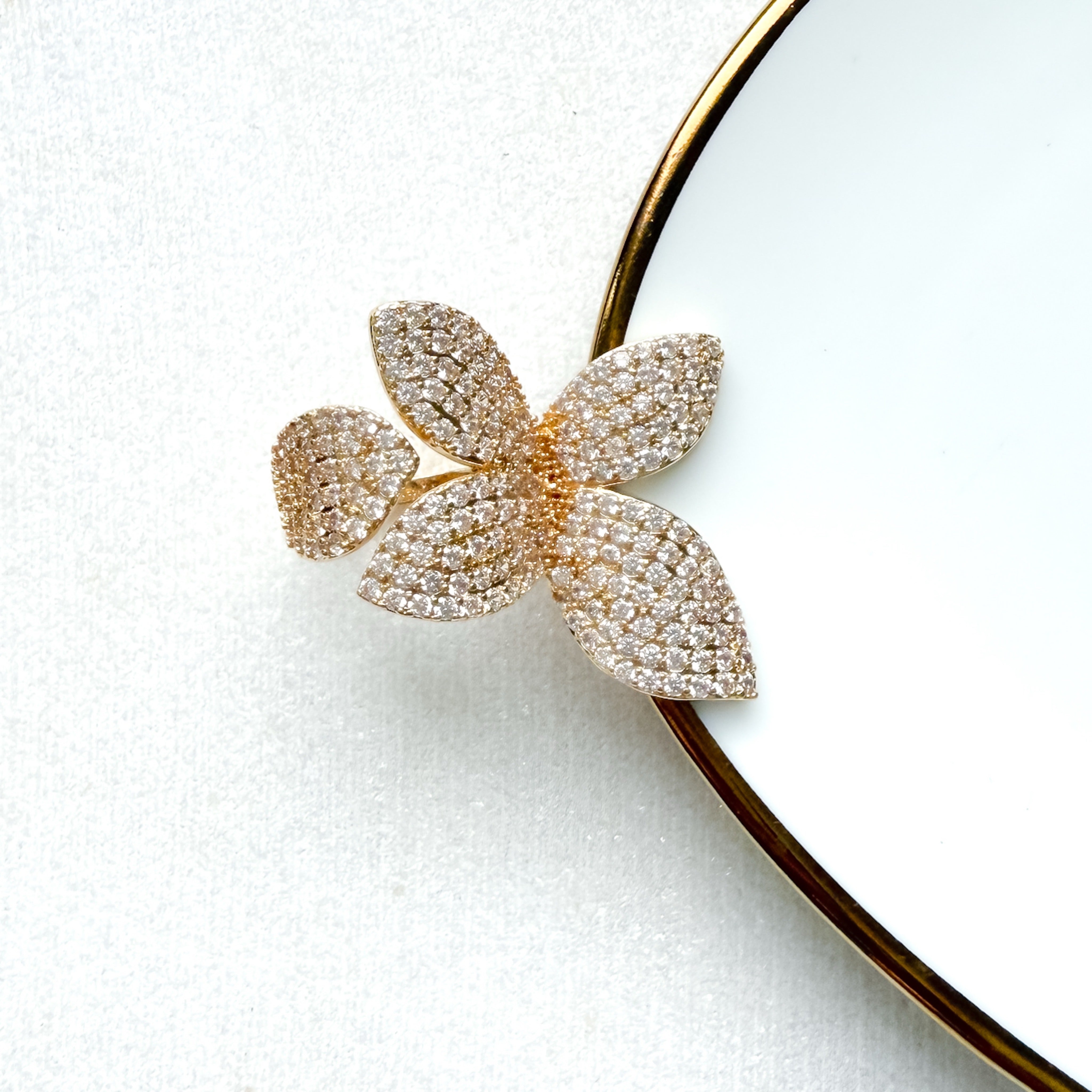 Seraphine Petals Statement Ring