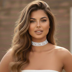 Delicate Daisy Lace Choker