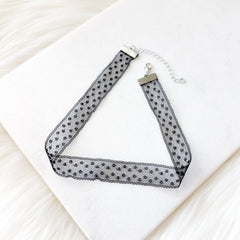 Dotty Lace Choker - White or Black