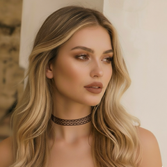 Dotty Lace Choker - White or Black