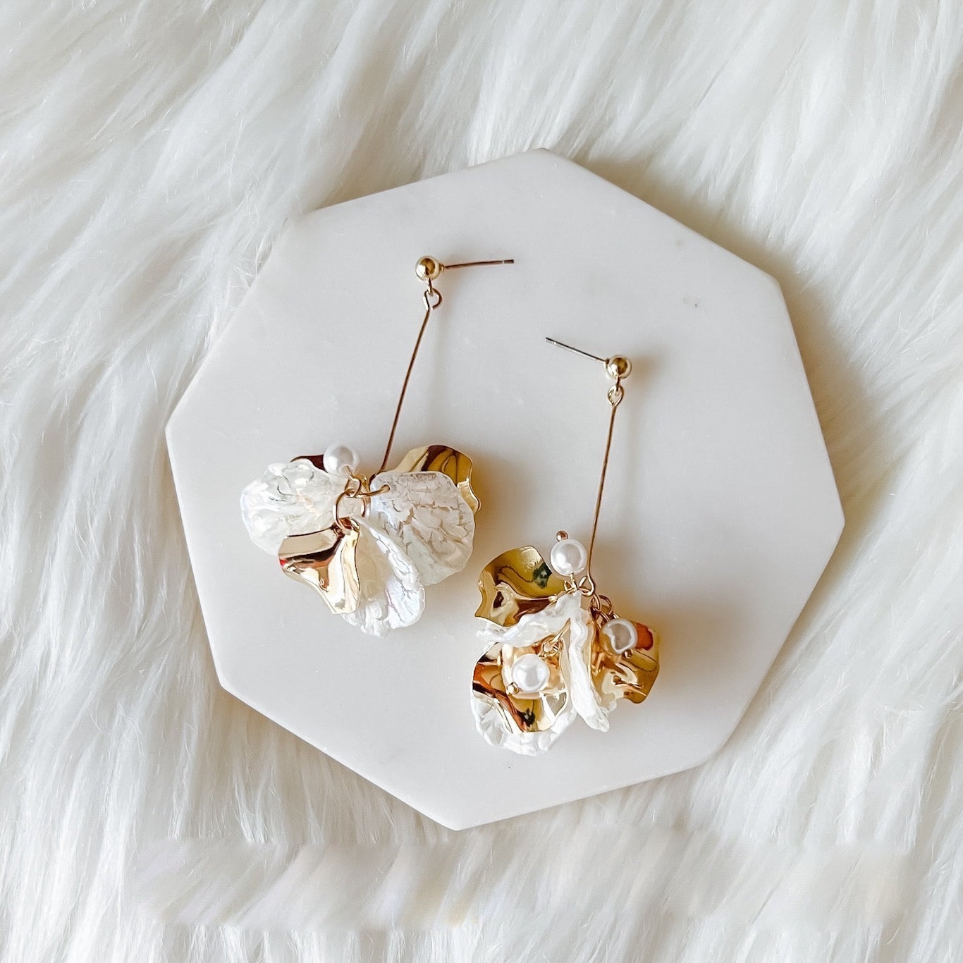 Golden Aurora Petal Drop Earrings - LAST CHANCE!