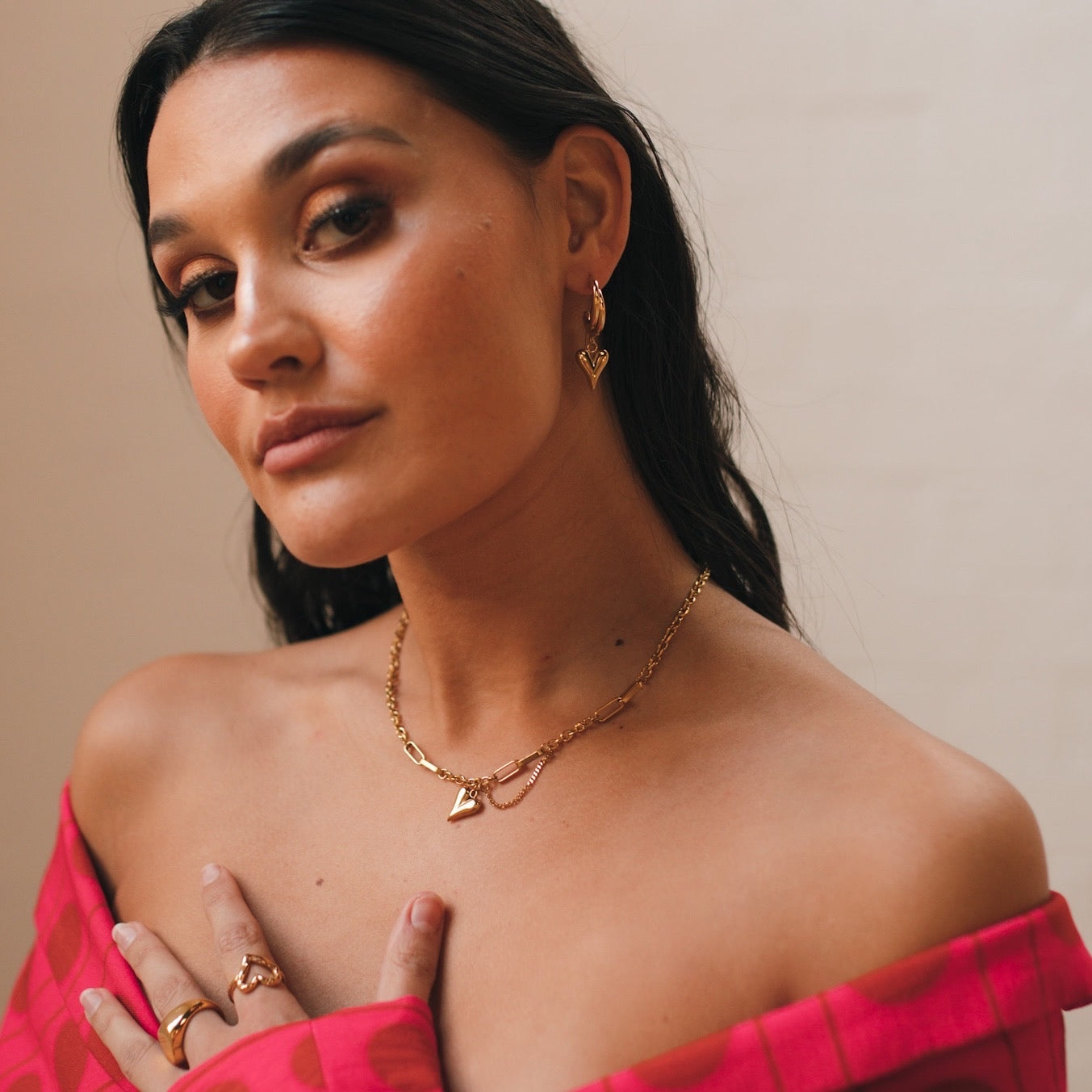 Chained Heart Necklace - LAST CHANCE!