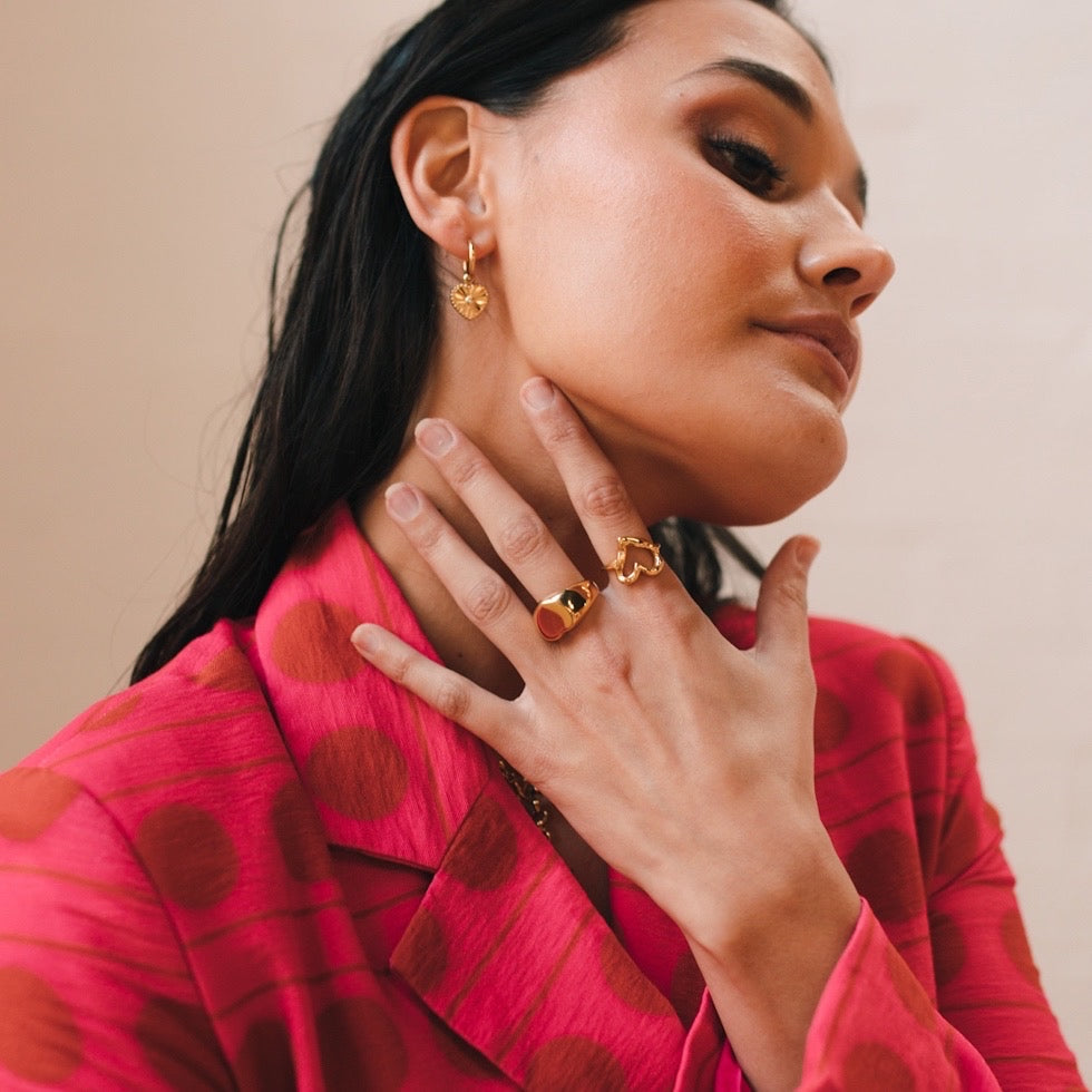 Hammered Heart Ring =- LAST CHANCE!