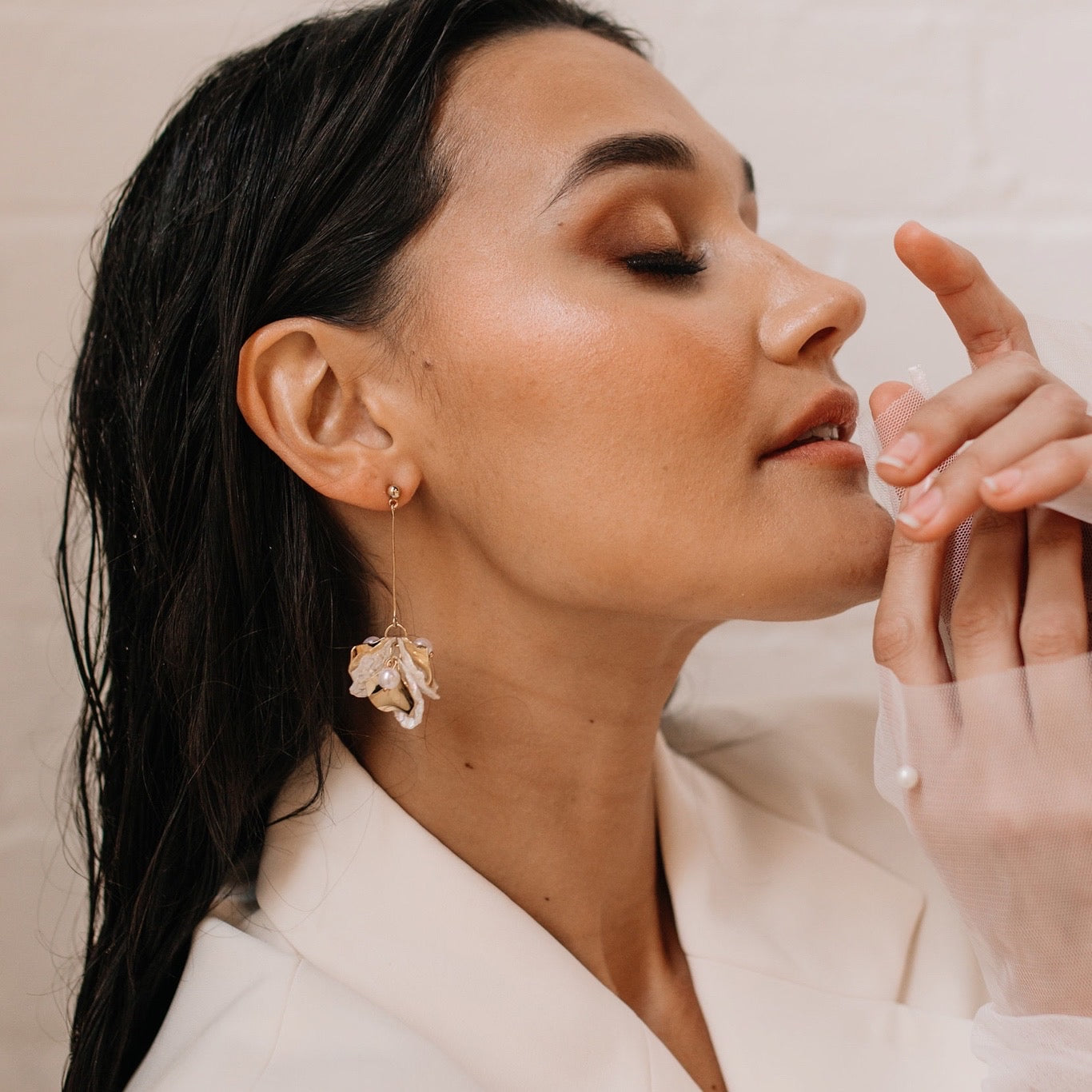 Golden Aurora Petal Drop Earrings - LAST CHANCE!