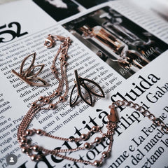 Flower Back Ear Jacket Earrings - LAST CHANCE!