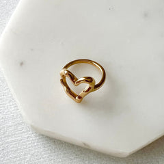 Hammered Heart Ring =- LAST CHANCE!