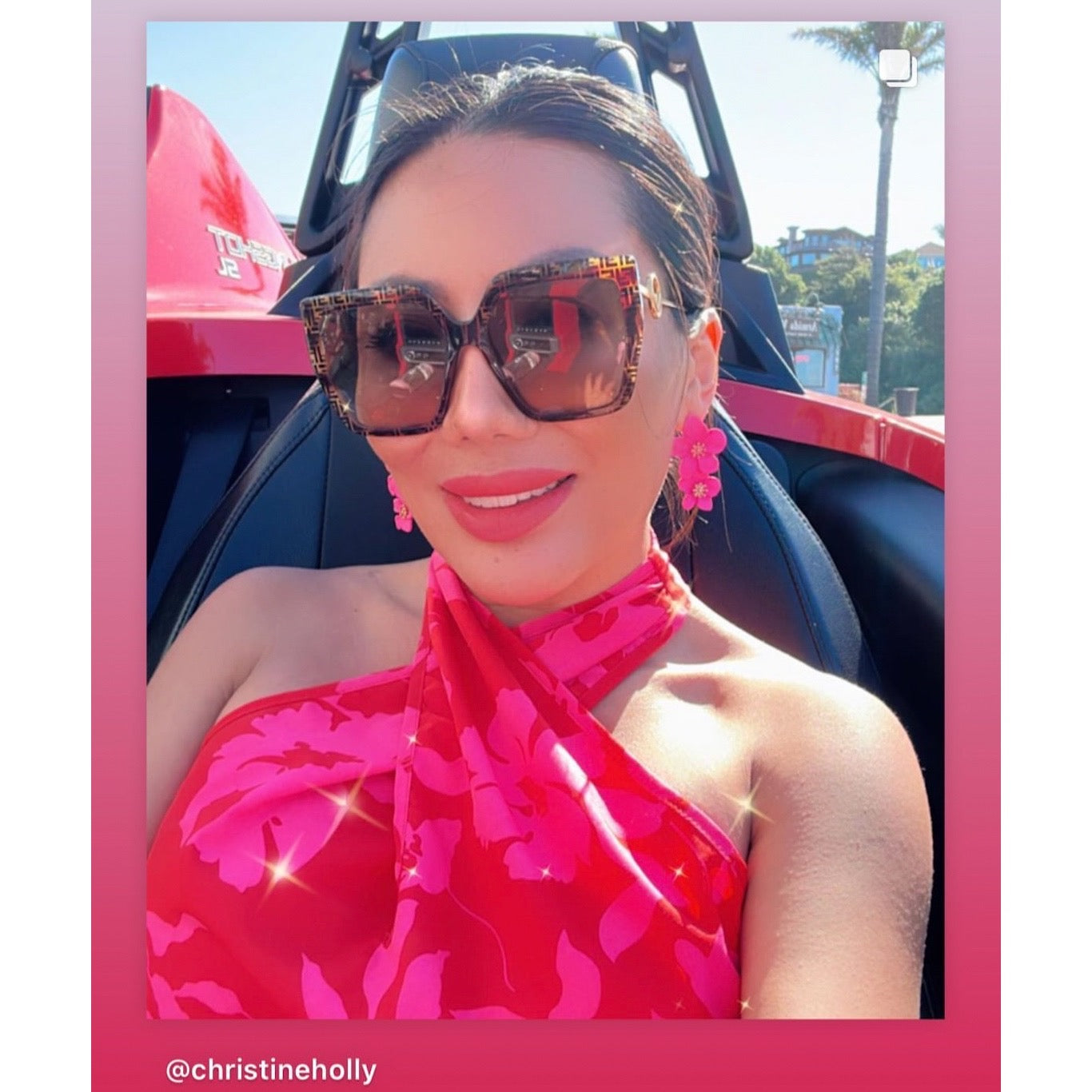 Hibiscus Flower Drop Earrings - LAST CHANCE!