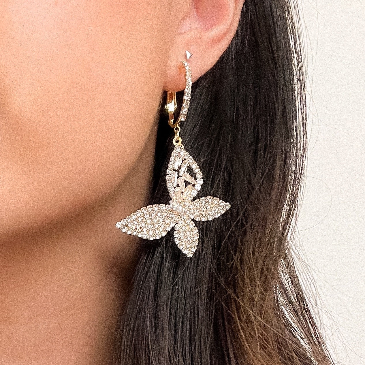Papillion Butterfly Drop Earrings - LAST CHANCE!