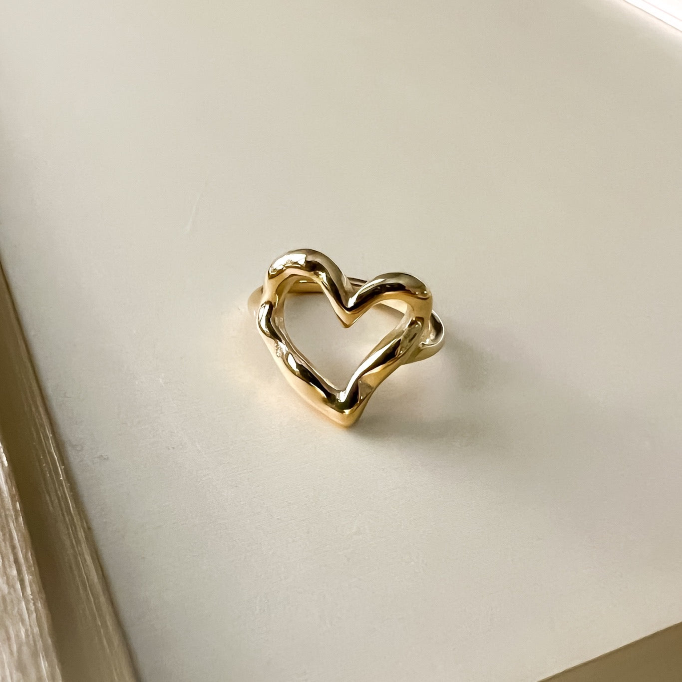 Hammered Heart Ring =- LAST CHANCE!