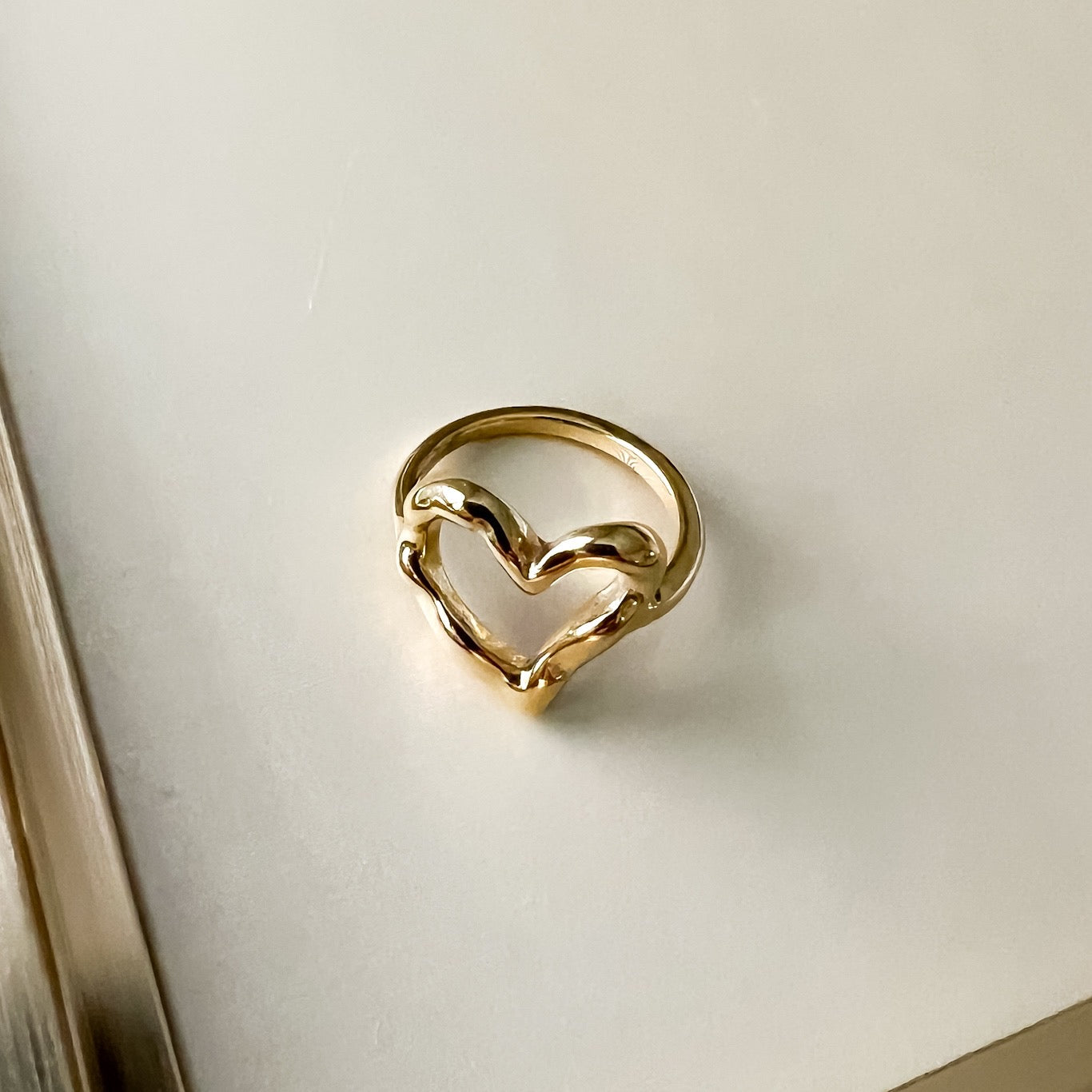 Hammered Heart Ring =- LAST CHANCE!