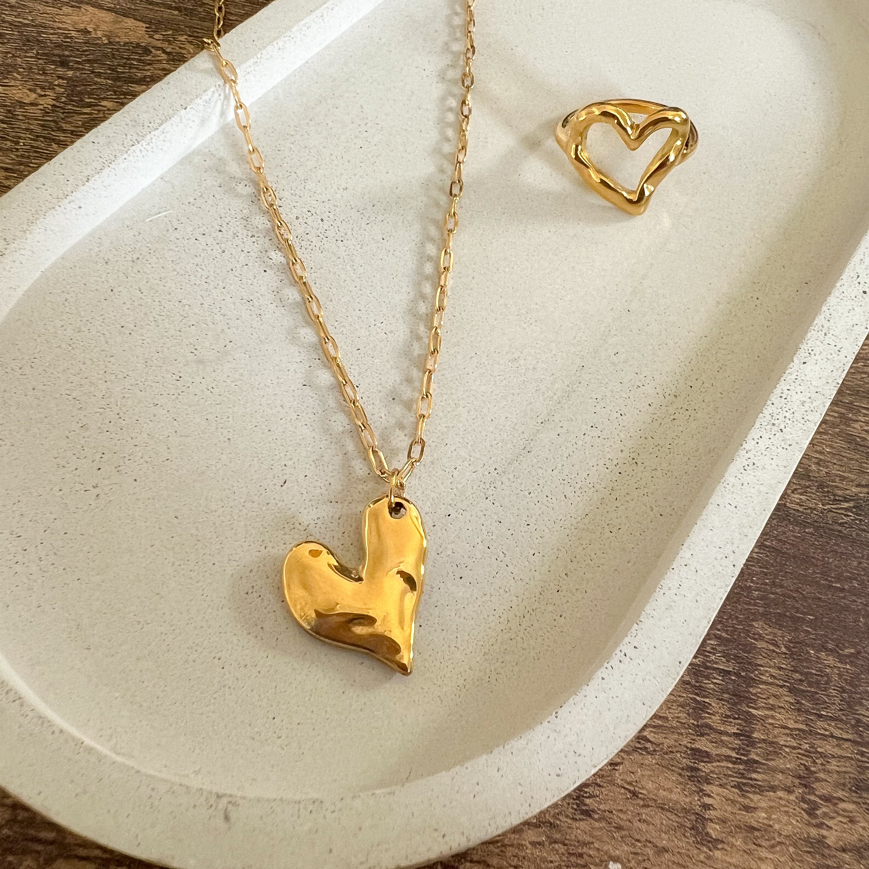 Hammered Heart Ring =- LAST CHANCE!