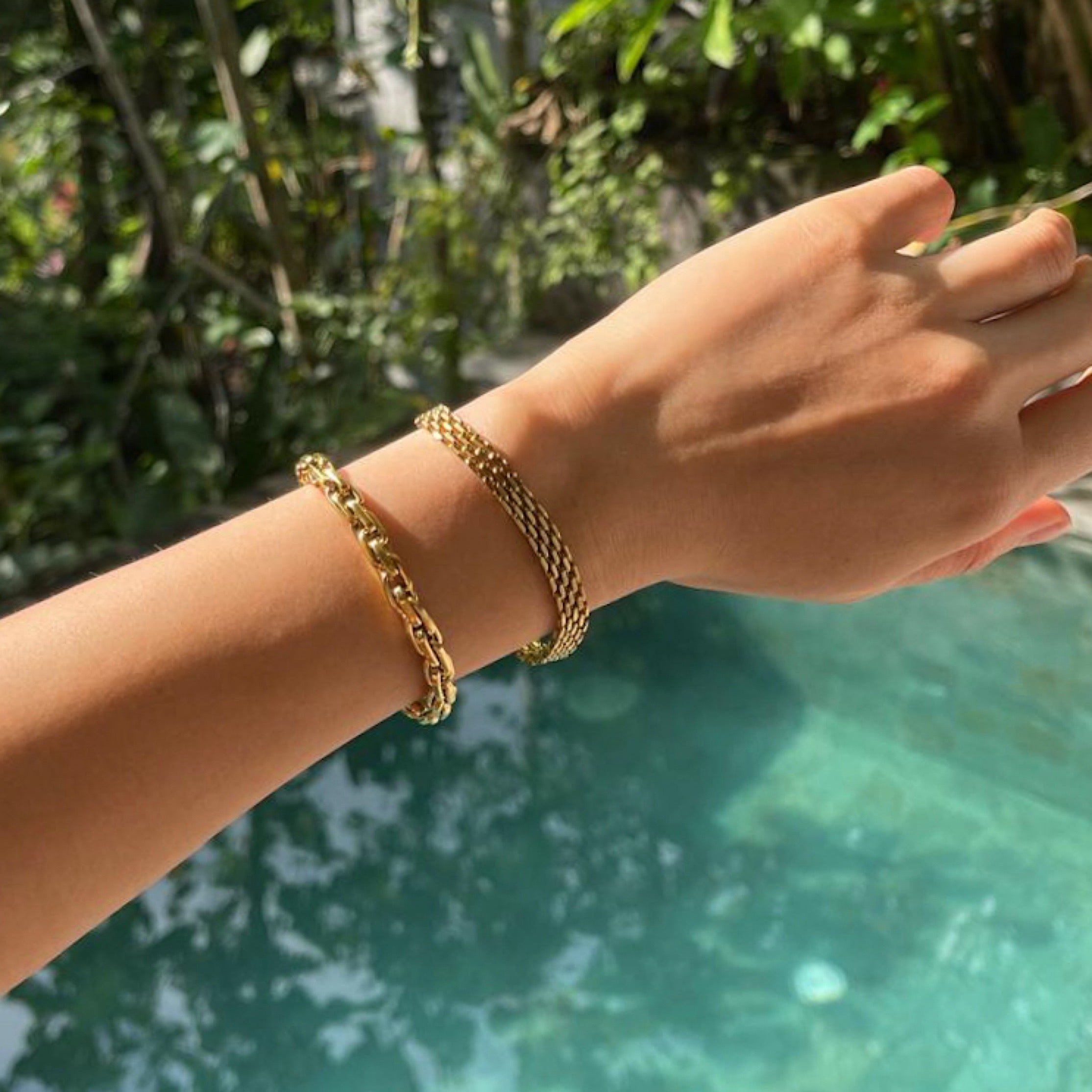 Stacked Stainless Chain Bracelets - 4 Styles