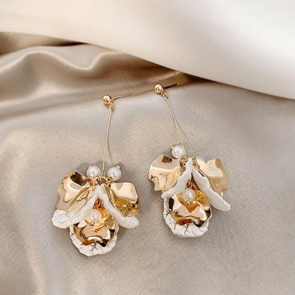 Golden Aurora Petal Drop Earrings - LAST CHANCE!