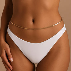 Sultry Serpent Herringbone Belly Chain