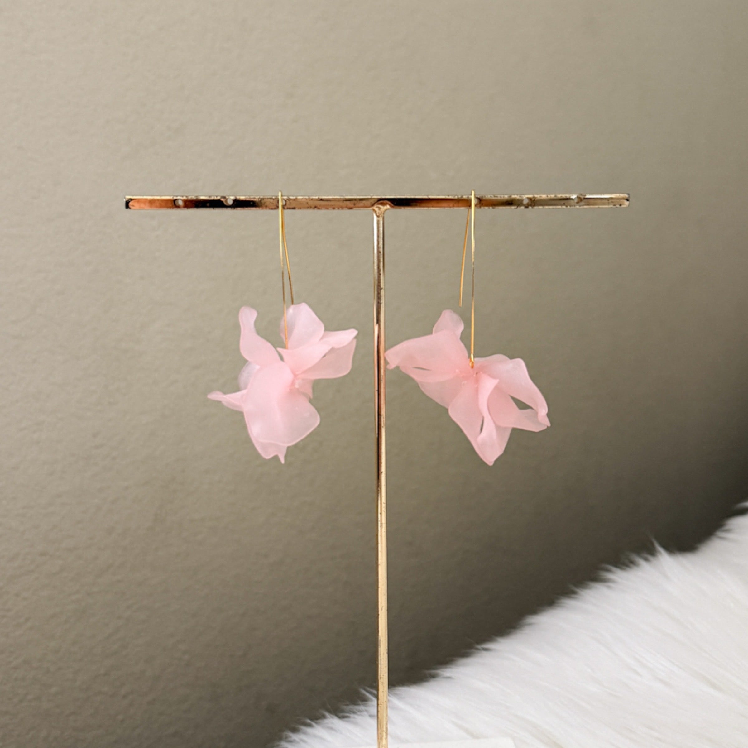 Cyclamen Petal Drop Earrings - 18 COLORS LAST CHANCE!