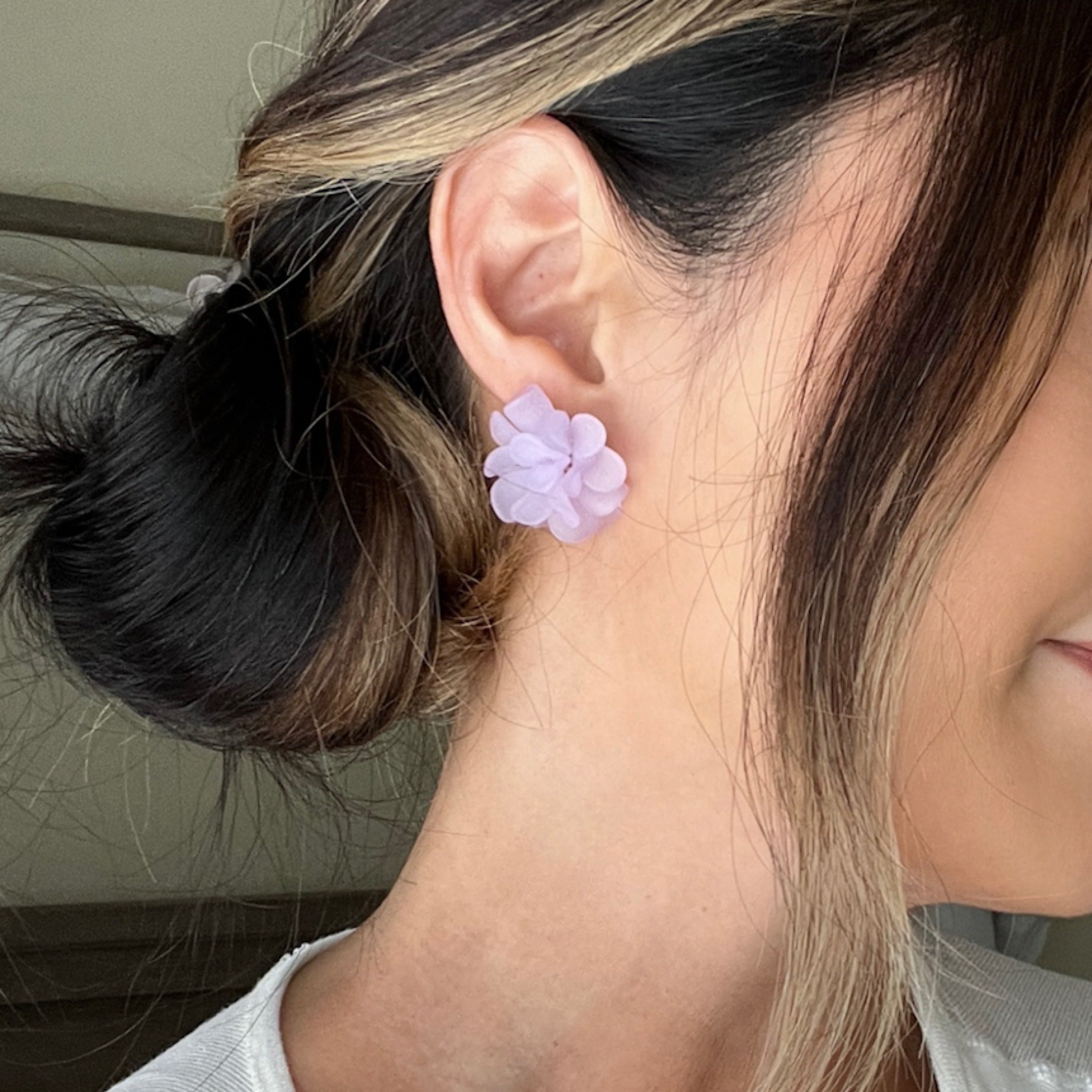 Zinnia Flower Earrings - LAST CHANCE!