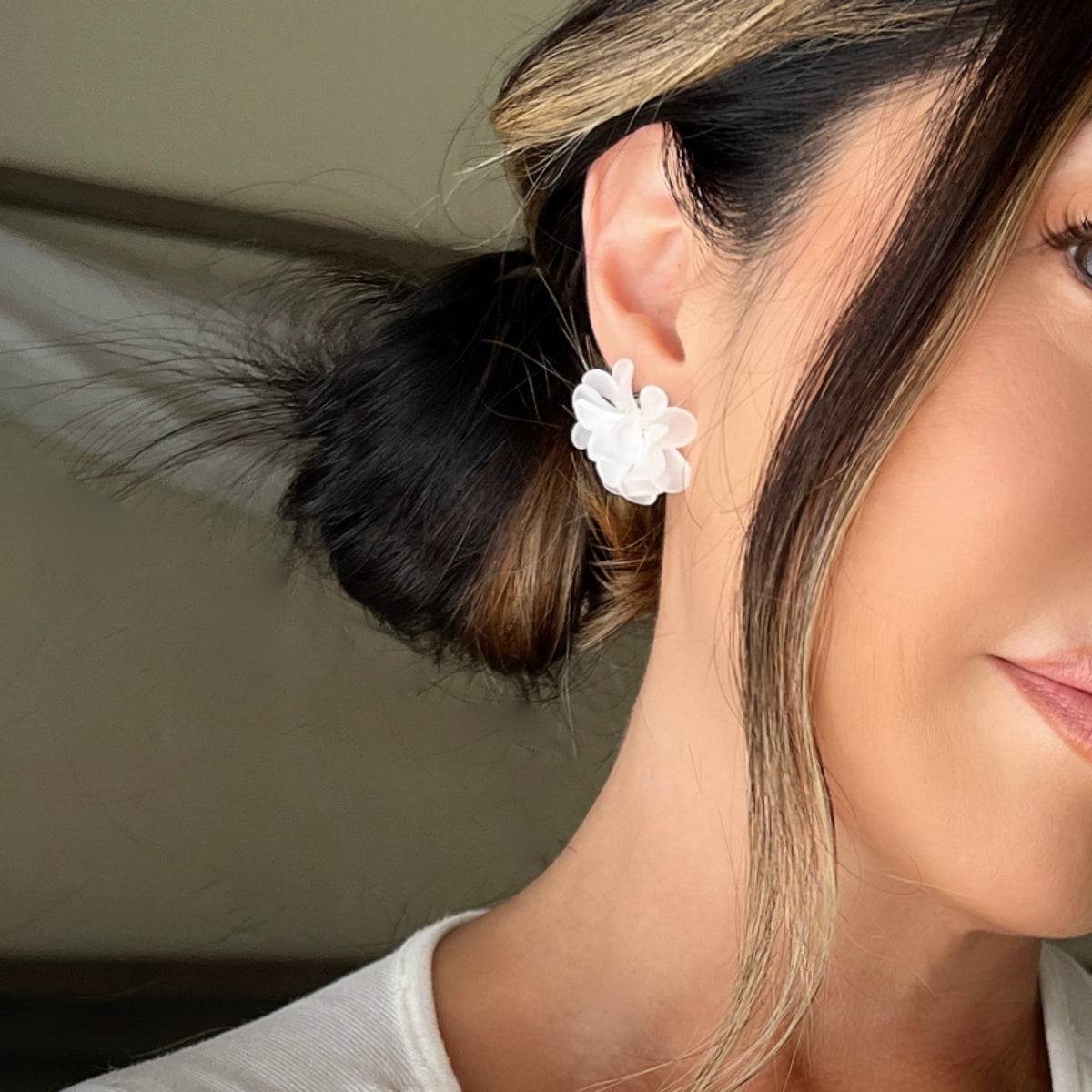 Zinnia Flower Earrings - LAST CHANCE!