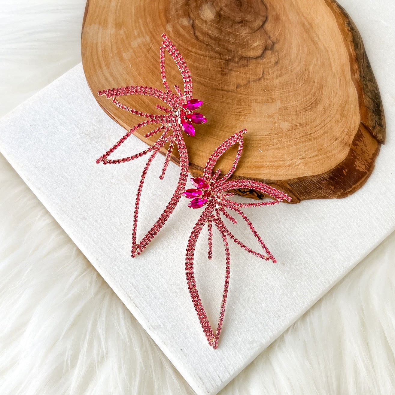 Lorelei Floral Statement Earrings - 5 COLORS!