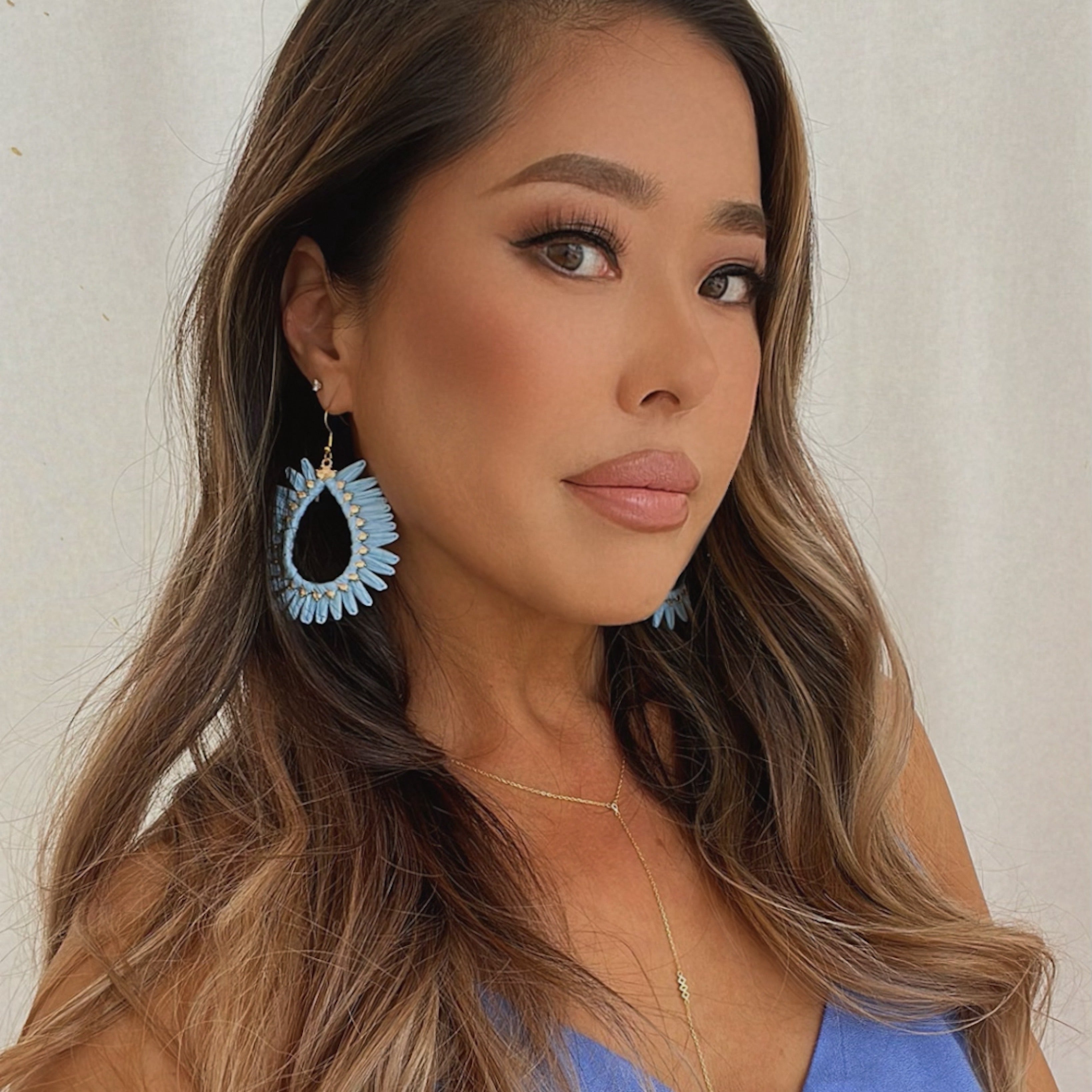 Palmetto Raffia Statement Earrings - 4 COLORS LAST CHANCE!