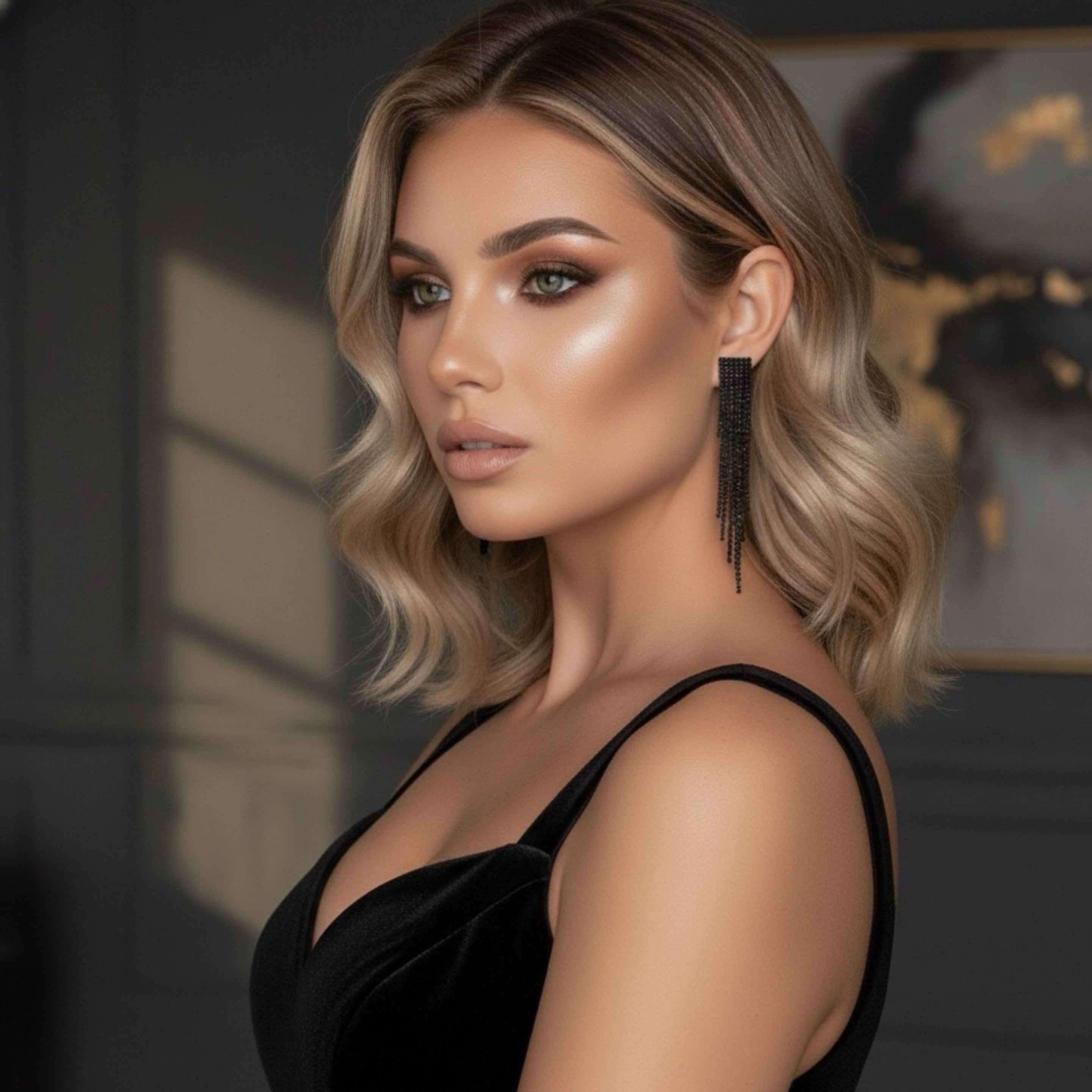 Reina Rhinestone Duster Earrings - LAST CHANCE!