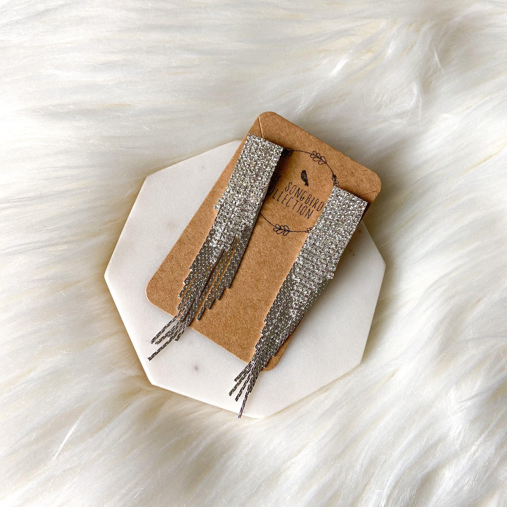 Reina Rhinestone Duster Earrings - LAST CHANCE!