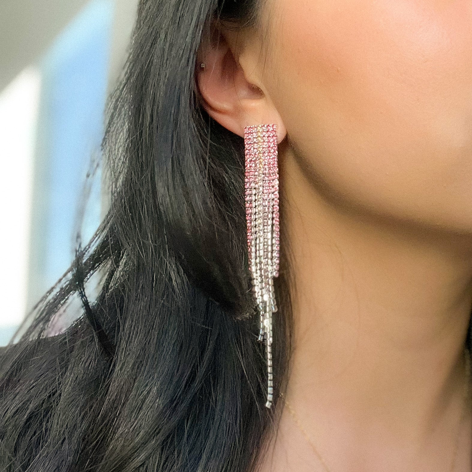 Reina Rhinestone Duster Earrings - LAST CHANCE!