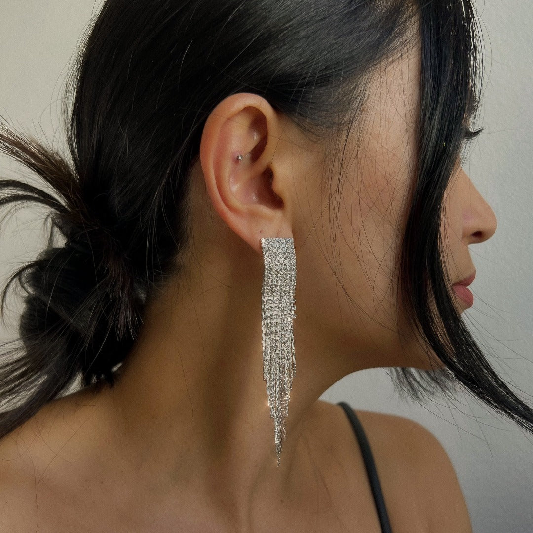 Reina Rhinestone Duster Earrings - LAST CHANCE!