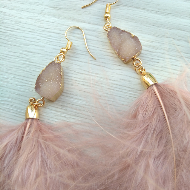 Soraya Feather Earrings - LAST CHANCE!