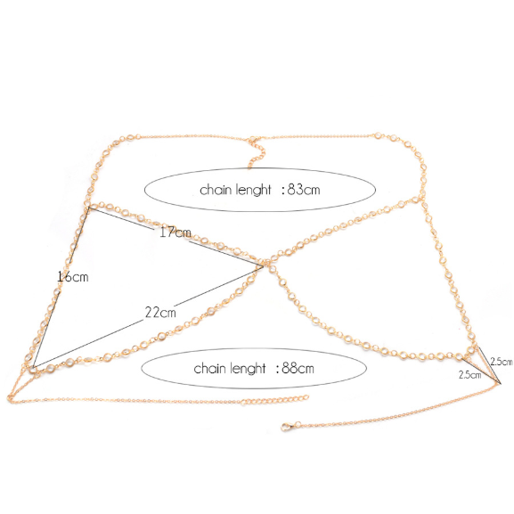 Golden Glory Body + Bra Chain