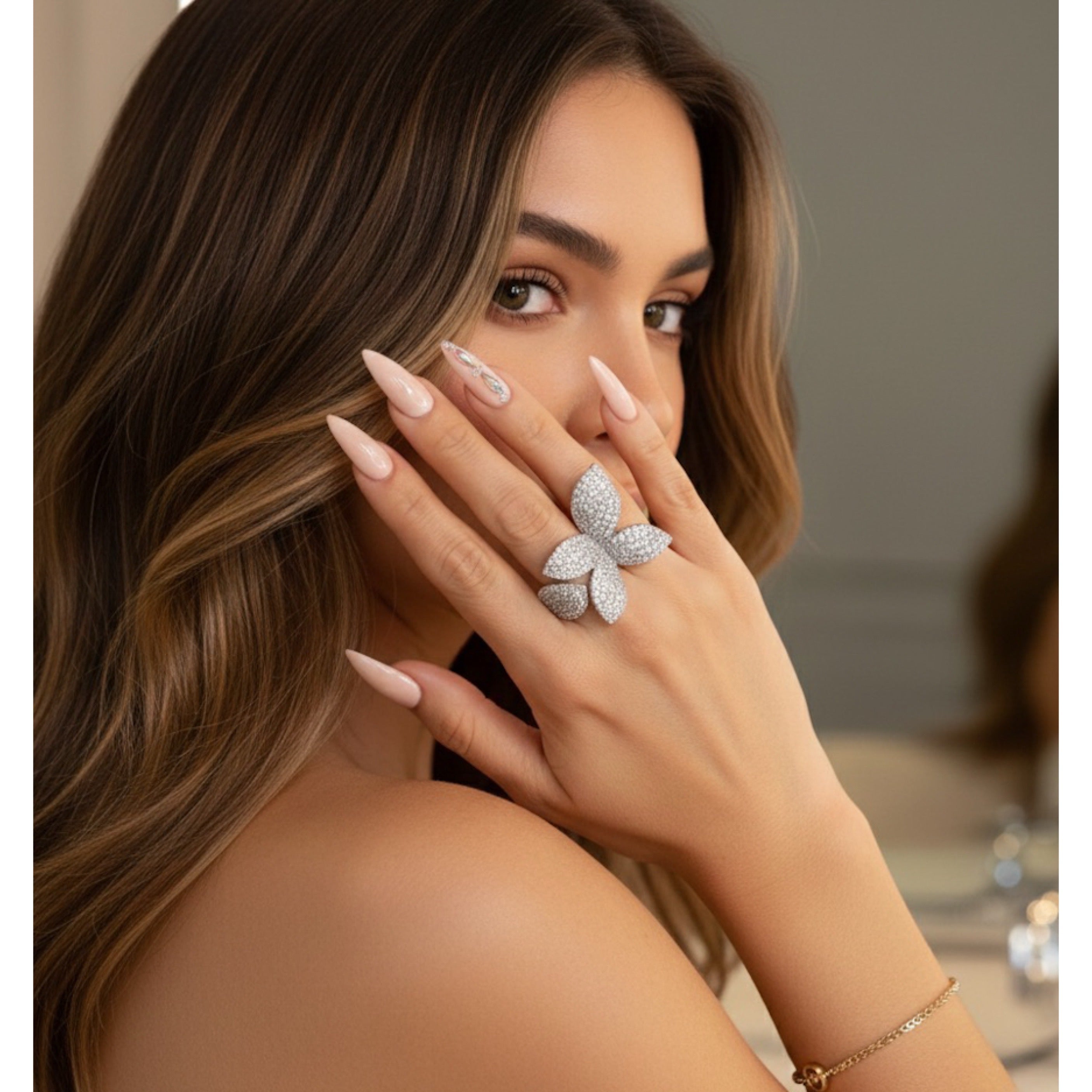 Seraphine Petals Statement Ring