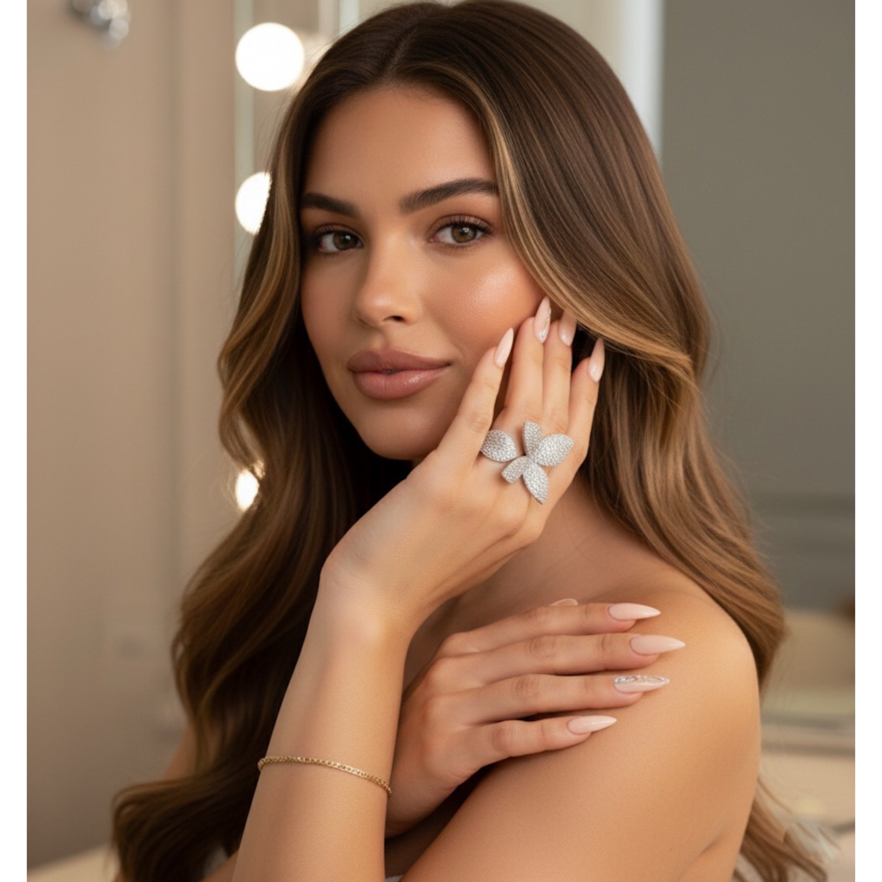 Seraphine Petals Statement Ring