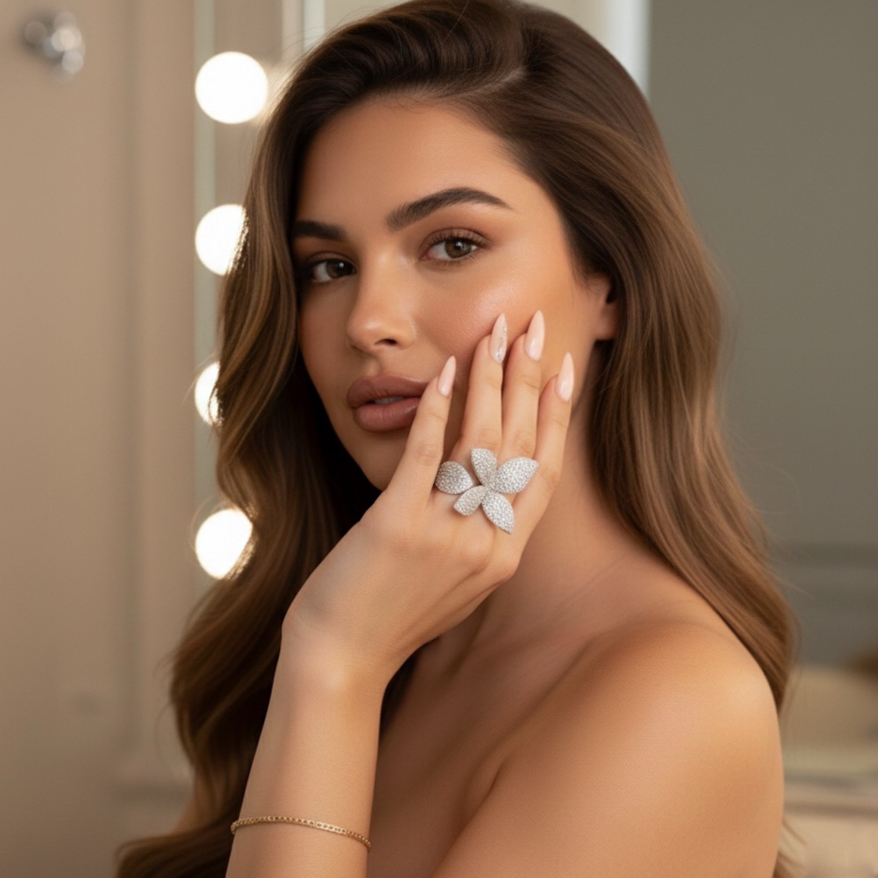 Seraphine Petals Statement Ring