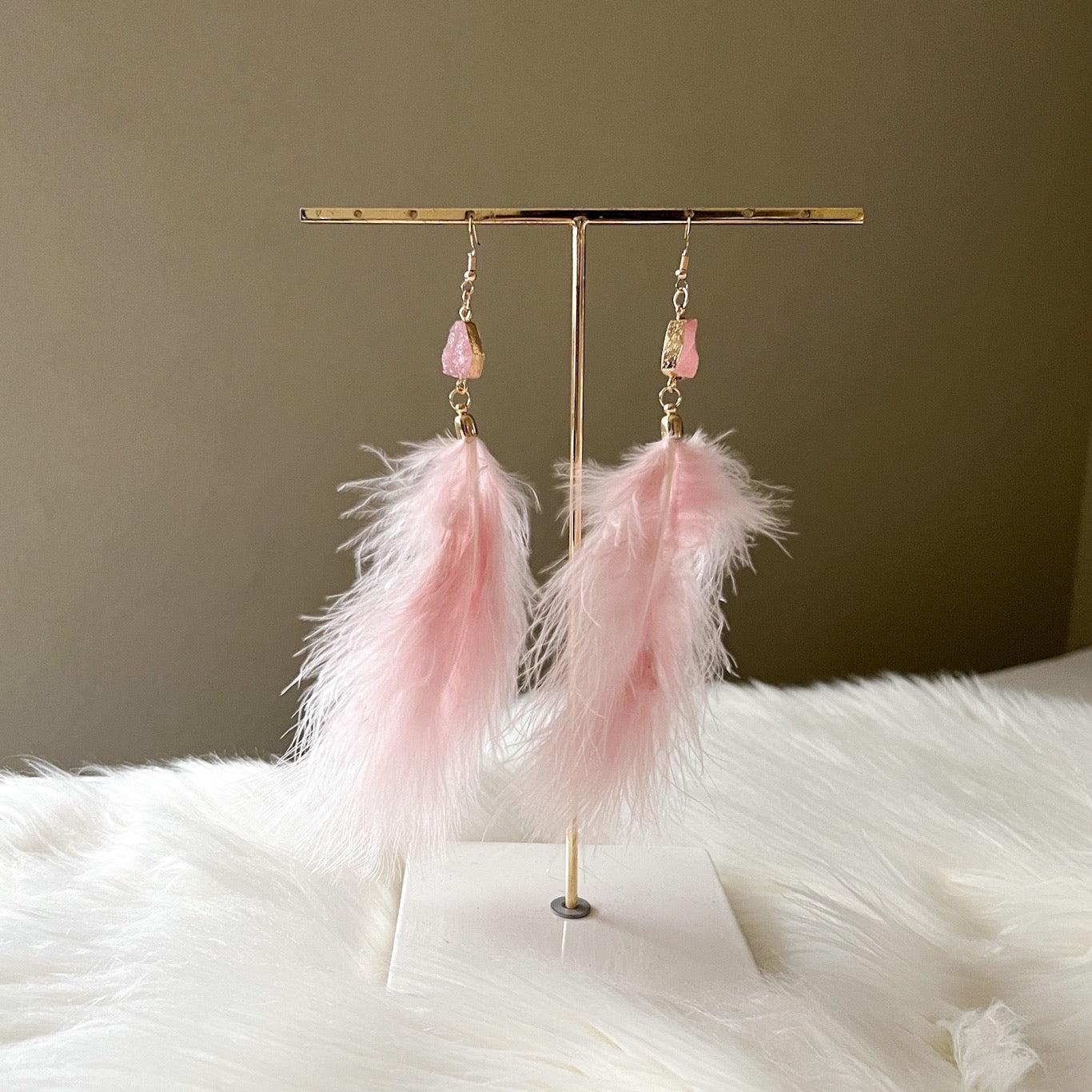 Soraya Feather Earrings - LAST CHANCE!