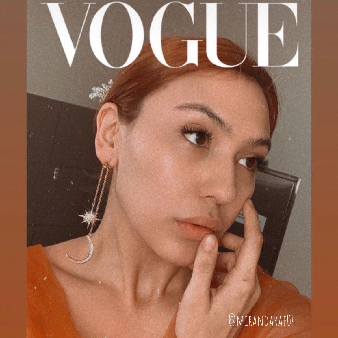 Sun & Moon Ear Jacket Earrings - LAST CHANCE